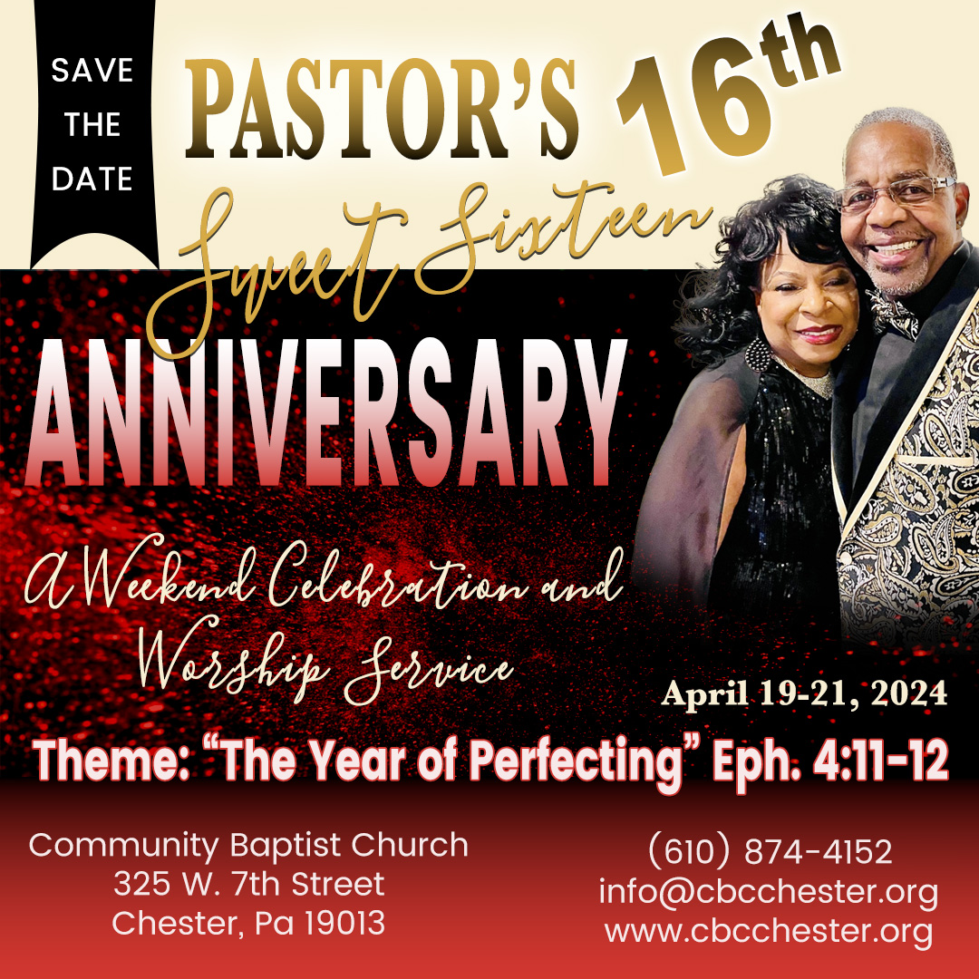 Save The Date - 16th Pastoral Anniversary